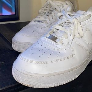 White NIKE AIR FORCE 1s!